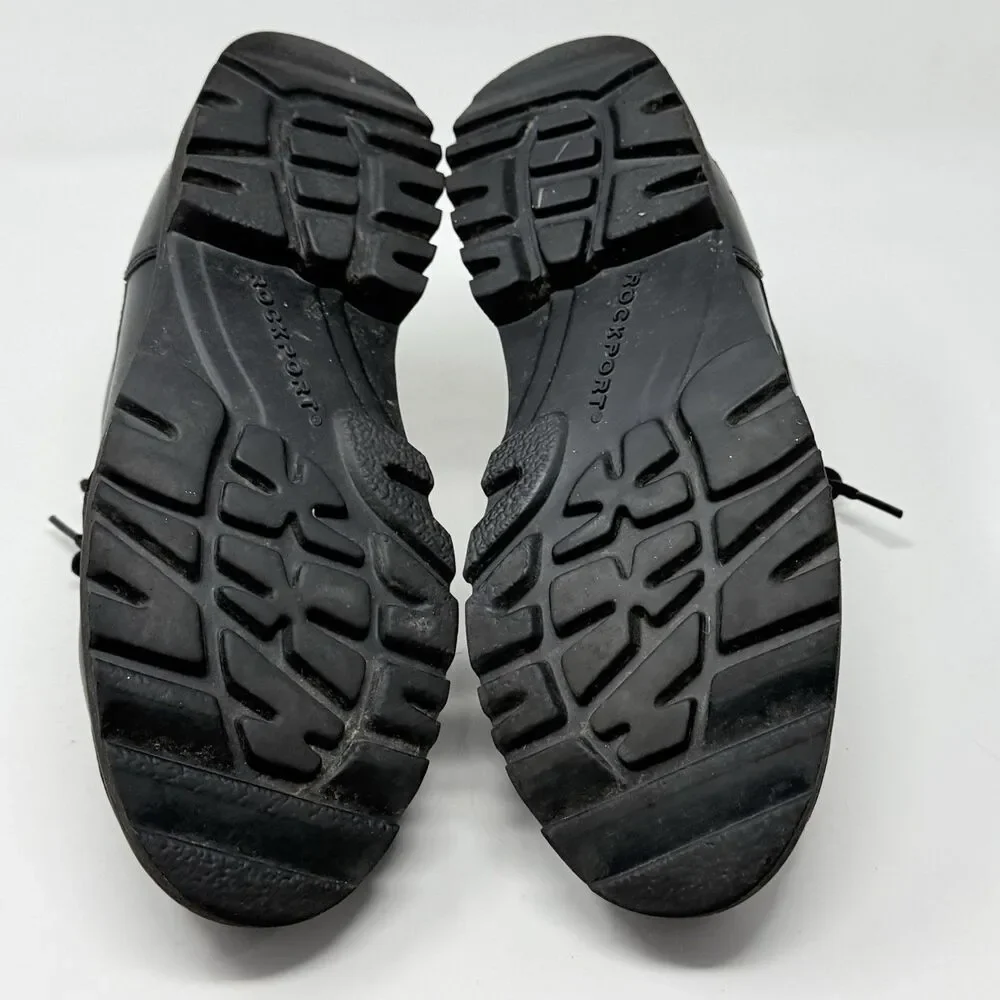 Rockport Lug Sole GoreTex Shoes Mens 9 M Black Leather Casual Hiking Gorpcore
